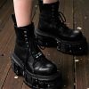 Gothic Punk Platform Boots For Women: Rock Metal