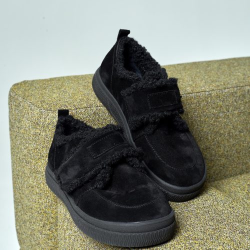 Cozy Fur Lined Suede Boots Warm Winter Shoes
